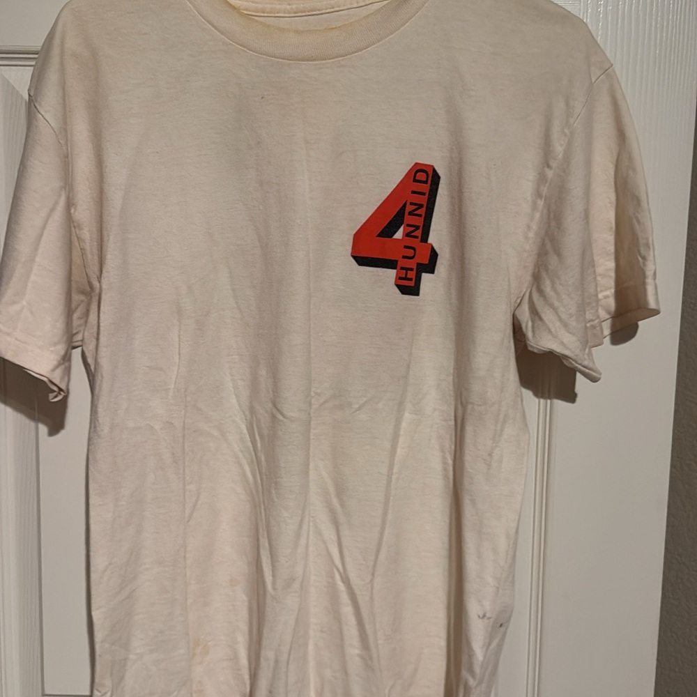 Graphic Tee - White with Red Logo